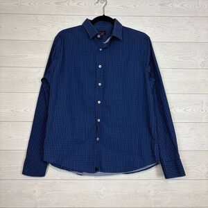 Men’s UNTUCKit Blue Long Sleeve Button Down Shirt Size Medium